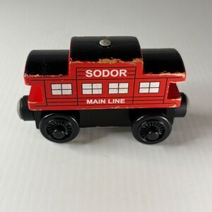 Sodor Line Caboose Thomas the Train Friends Wooden Railway Red 2012